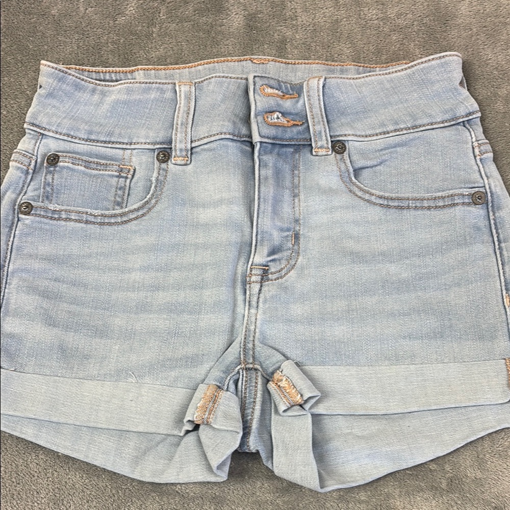Light Blue Denim Women's Shorts